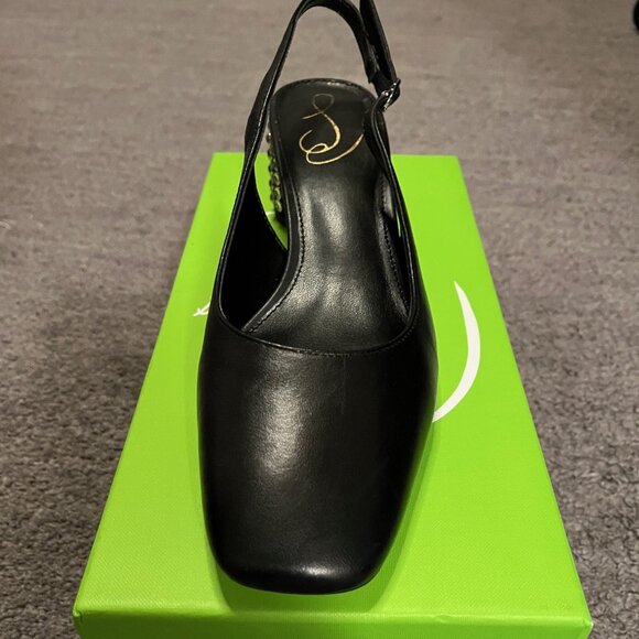 Sam Edelman Gem Block Heel Slingback Shoes - Picture 4 of 8